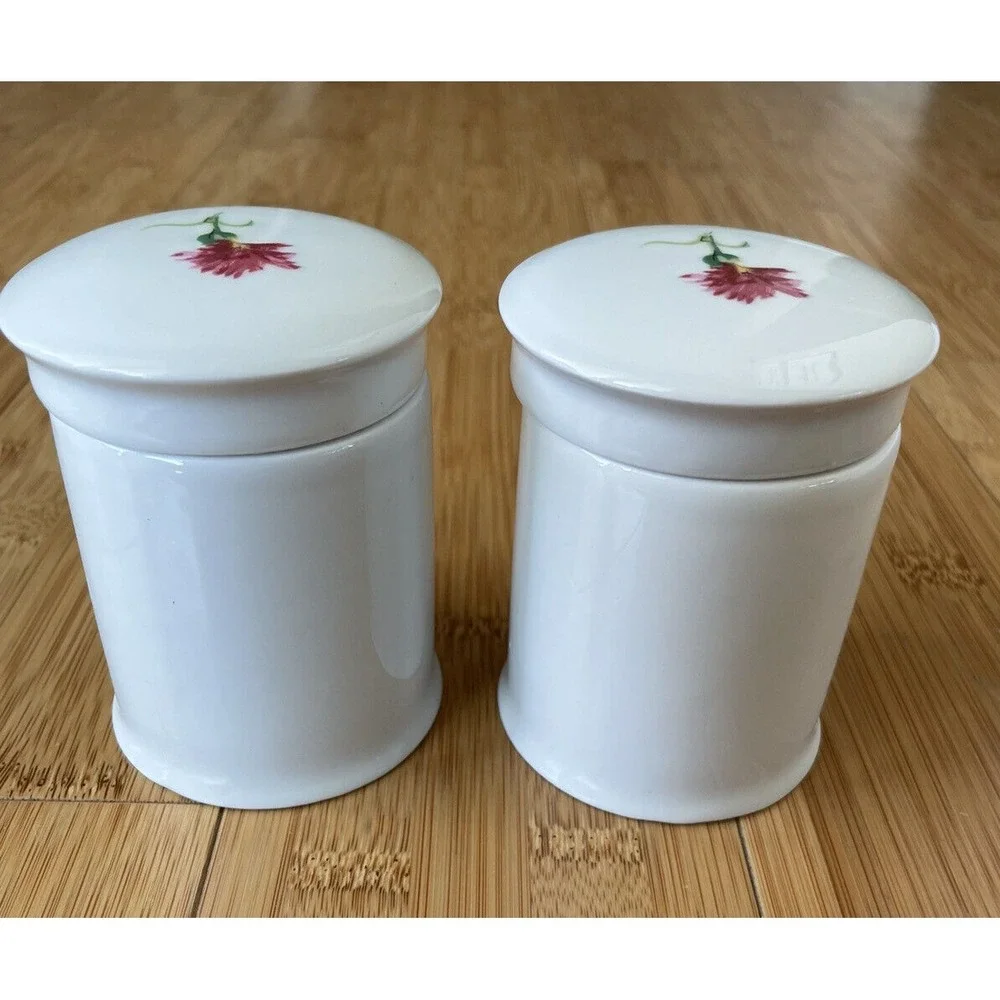 Vintage Pr Apilco Porcelain France Apothecary Style Spice Herb Jar Bottle‎ Thym
